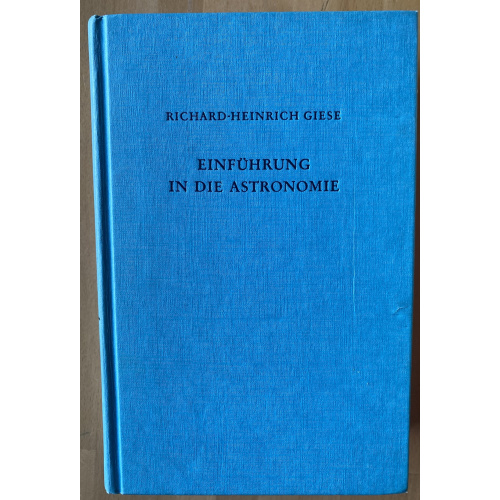 Einfuhrung In Die Astronomie