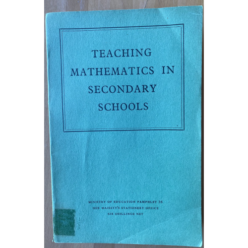 Teaching Mathematics In Secondary Schools