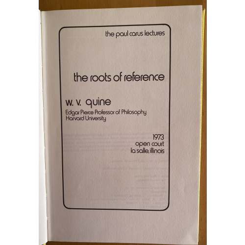 The roots of reference