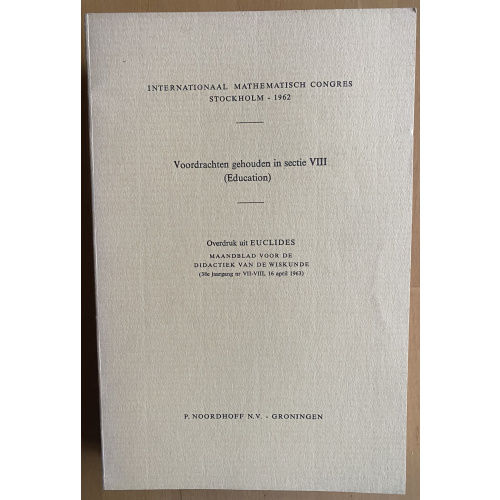 Internationaal Mathematisch Congres Stockholm - 1962