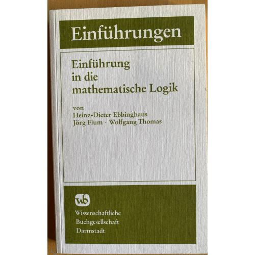 Einfuhrung in die mathematische Logik