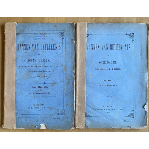 Mannen Van Beteekenis In Onze Dagen: Darwin + Haeckel