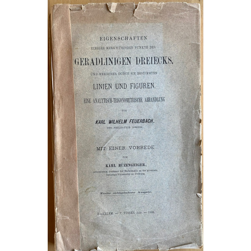 Eigenschaften Einiger Merkwurdigen Punkte Des Geradlinigen Dreiecks.