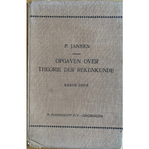 Opgaven Over Theorie Der Rekenkunde