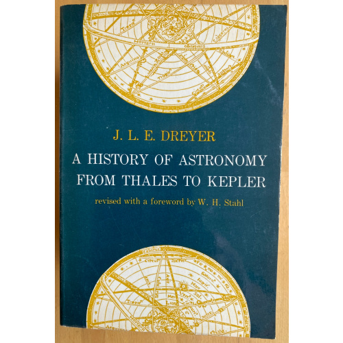 A History Of Astronomy From Thales To Kepler