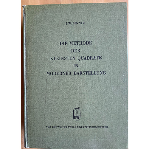 Die Methode Der Kleinsten Quadrate In Moderner Darstellung