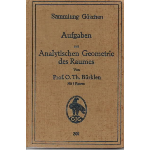 Aufgaben zur Analytischen Geometrie des Raumes