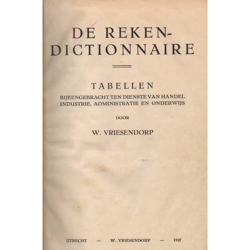 De Reken-Dictionnaire