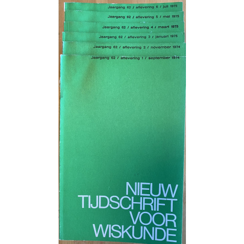 Nieuw Tijdschrift voor Wiskunde jaargang 62(1975-76)
