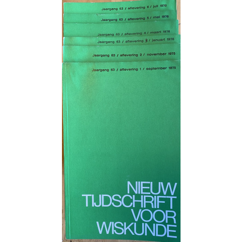 Nieuw Tijdschrift voor Wiskunde jaargang 63(1976-77)