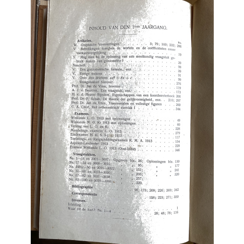 Nieuw Tijdschrift voor Wiskunde jaargang 1 (1913-14)