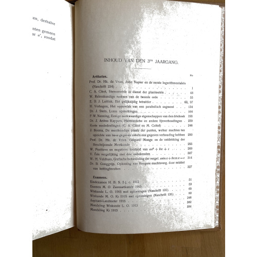 Nieuw Tijdschrift voor Wiskunde jaargang 3 (1915-16)