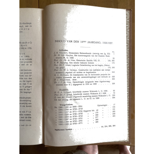 Nieuw Tijdschrift voor Wiskunde jaargang 14 (1926-27)