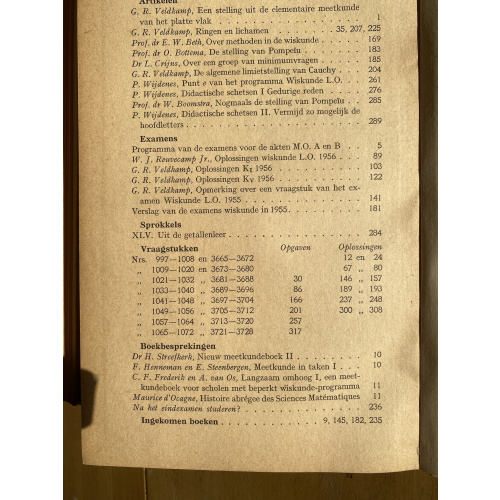 Nieuw Tijdschrift voor Wiskunde jaargang 44 (1956-57)